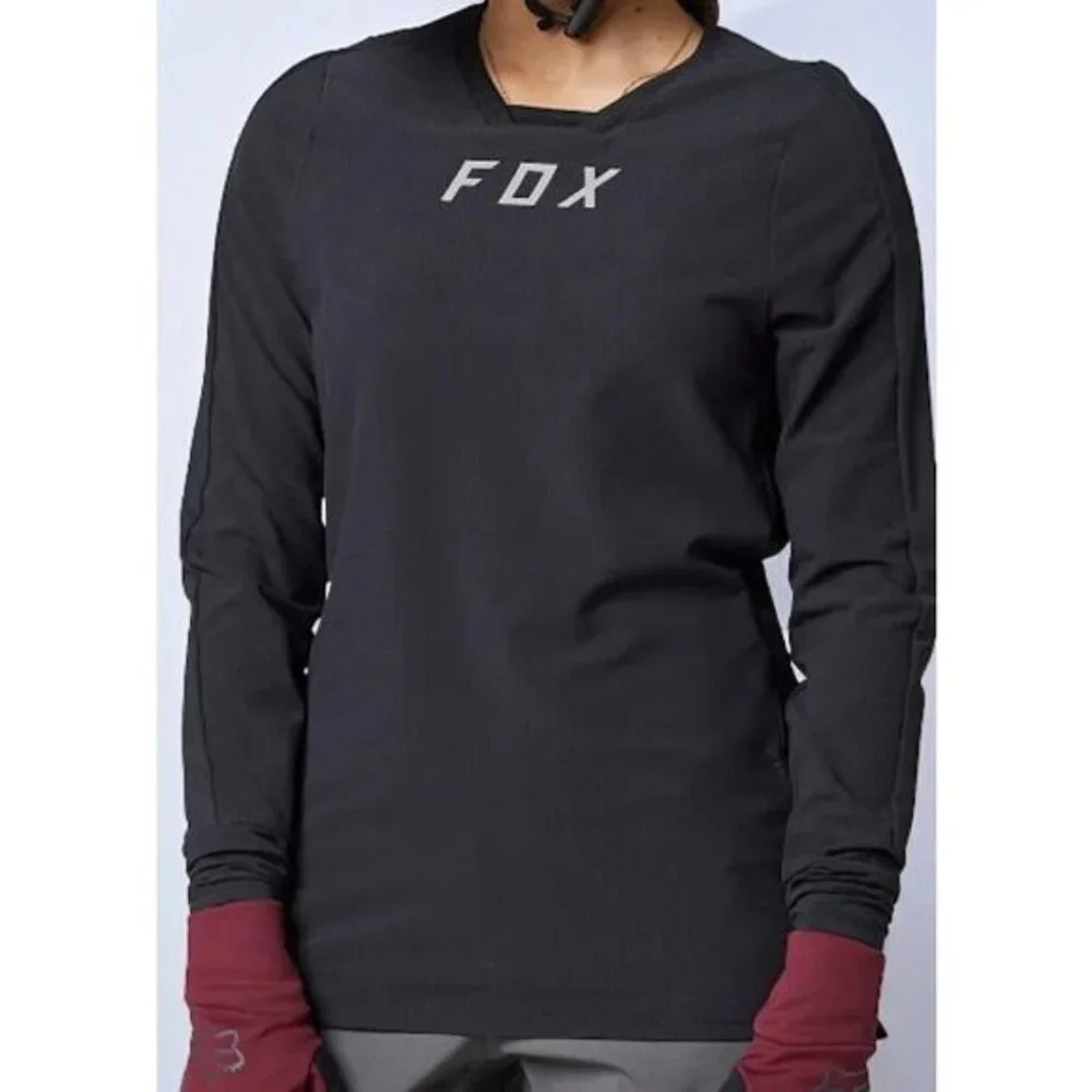 Fox Racing Defend Thermal Jersey in Black - Size Extra Large